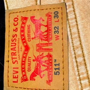 Levi’s 511 32/30 Sand tan Jeans new w/ tags